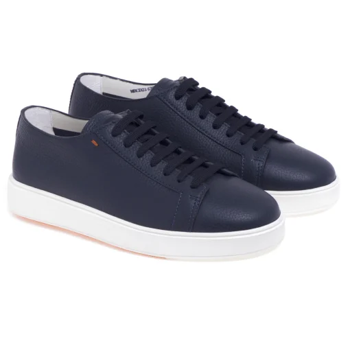 Sneaker Santoni in pelle martellata