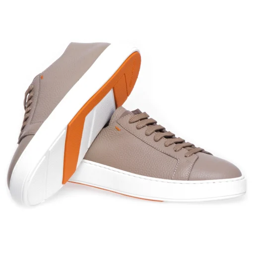 Sneaker Santoni in pelle martellata