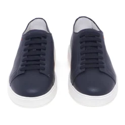 Sneaker Santoni in pelle martellata