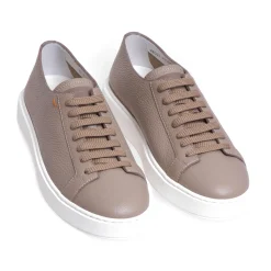 Sneaker Santoni in pelle martellata