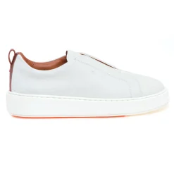 Sneaker slip-on Santoni in pelle martellata