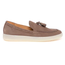 Sneaker stile mocassino Pawelk's in nabuck con nappine