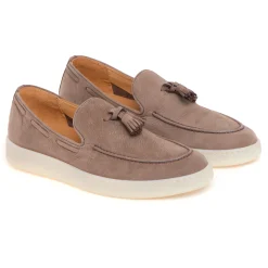 Sneaker stile mocassino Pawelk's in nabuck con nappine