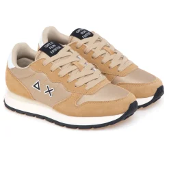 Sneaker SUN68 Ally Bright Nylon in camoscio e tessuto laminato