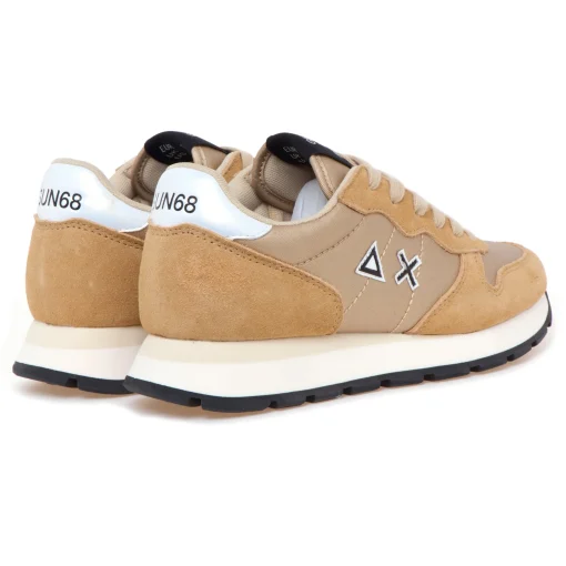 Sneaker SUN68 Ally Bright Nylon in camoscio e tessuto laminato