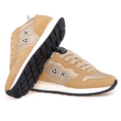 Sneaker SUN68 Ally Bright Nylon in camoscio e tessuto laminato