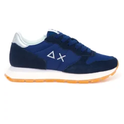 Sneaker SUN68 Ally Gold Silver in camoscio e tessuto