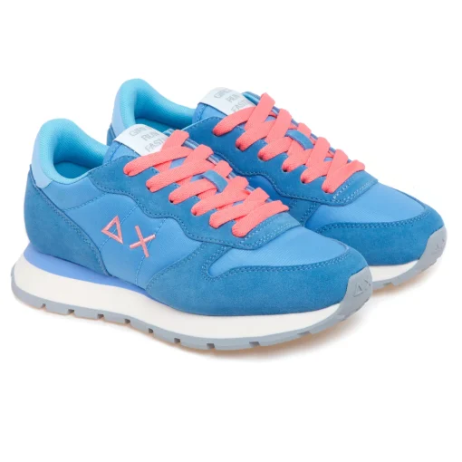 Sneaker SUN68 Ally Solid Nylon in camoscio e tessuto