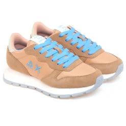 Sneaker SUN68 Ally Solid Nylon in camoscio e tessuto
