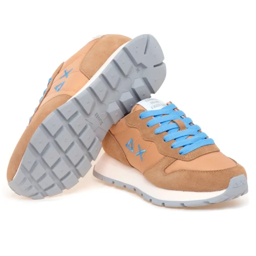 Sneaker SUN68 Ally Solid Nylon in camoscio e tessuto