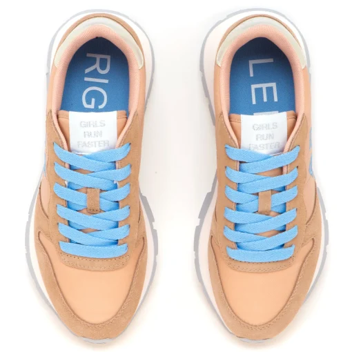 Sneaker SUN68 Ally Solid Nylon in camoscio e tessuto