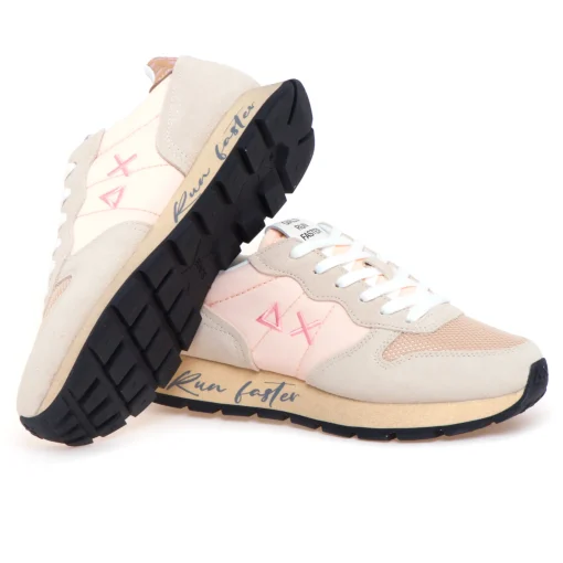Sneaker SUN68 Ally Vintage in camoscio e tessuto