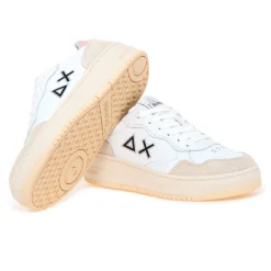 Sneaker SUN68 Basket Love Lady in pelle e camoscio