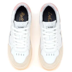Sneaker SUN68 Basket Love Lady in pelle e camoscio