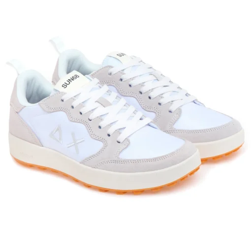 Sneaker SUN68 Genius in camoscio e tessuto