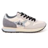 Sneaker SUN68 Stargirl Glitter Logo in camoscio e tessuto