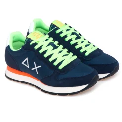 Sneaker SUN68 Tom Solid Fluo in camoscio e tessuto