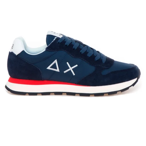 Sneaker SUN68 Tom Solid in camoscio e tessuto