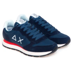 Sneaker SUN68 Tom Solid in camoscio e tessuto