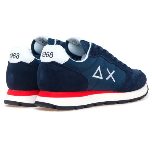 Sneaker SUN68 Tom Solid in camoscio e tessuto