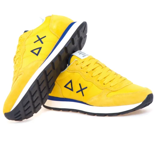 Sneaker SUN68 Tom Solid in camoscio e tessuto