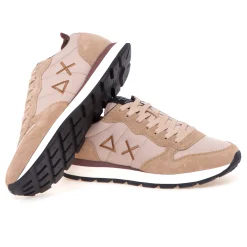 Sneaker SUN68 Tom Solid in camoscio e tessuto
