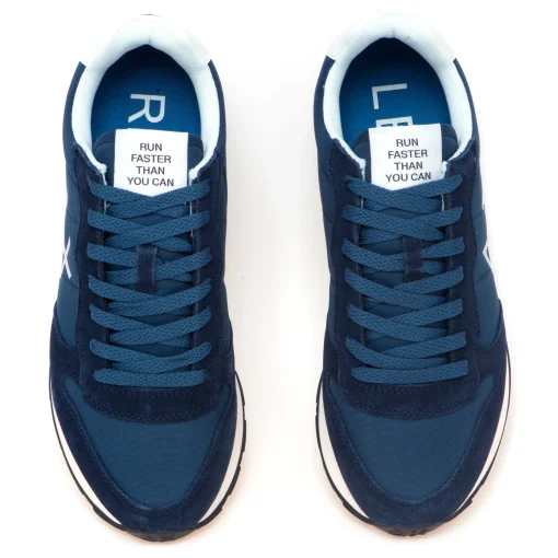 Sneaker SUN68 Tom Solid in camoscio e tessuto
