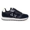 Sneaker SUN68 Uncle Jaki in camoscio e tessuto