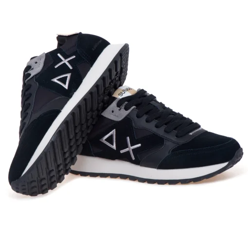 Sneaker SUN68 Uncle Jaki in camoscio e tessuto