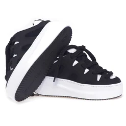 Sneaker Vic Matiè in nabuck e tessuto con maxi laccio
