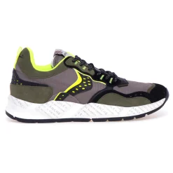 Sneaker Voile Blanche Club 18 in camoscio e tessuto