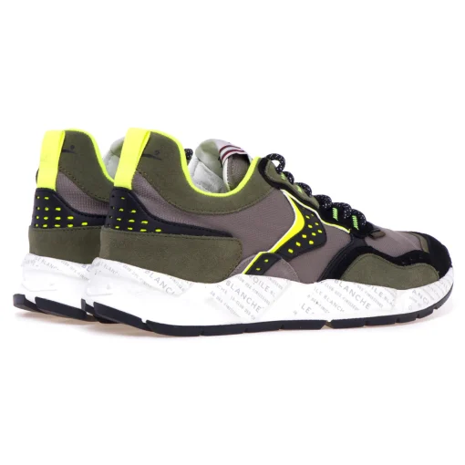 Sneaker Voile Blanche Club 18 in camoscio e tessuto
