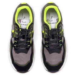 Sneaker Voile Blanche Club 18 in camoscio e tessuto