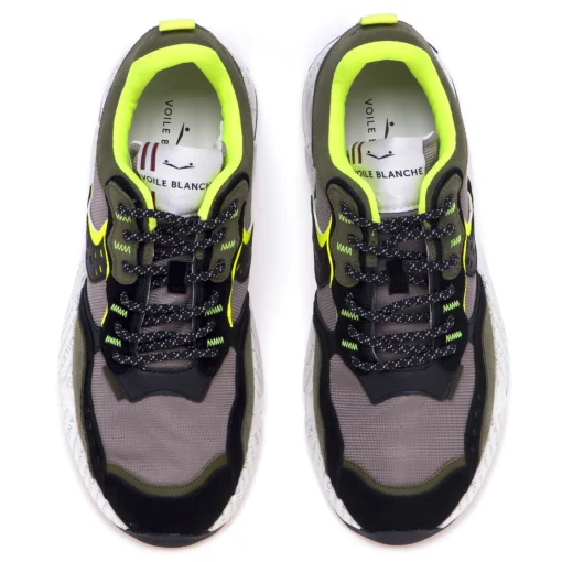 Sneaker Voile Blanche Club 18 in camoscio e tessuto