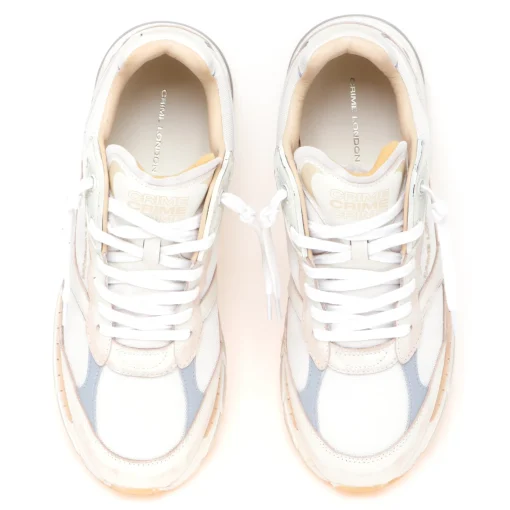 SneakerCrime London "Fugitive" in pelle vintage e tessuto