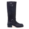 Stivale biker ASH in pelle effetto vintage con tacco 5 cm