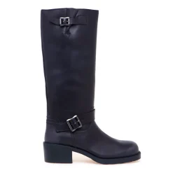 Stivale biker ASH in pelle effetto vintage con tacco 5 cm