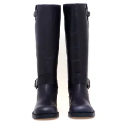 Stivale biker ASH in pelle effetto vintage con tacco 5 cm