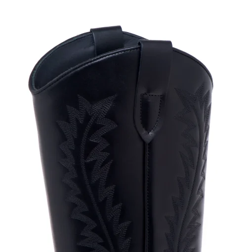 Stivale texano Anna F. in camoscio  NERO
