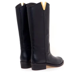Stivale texano Via Roma 15 in pelle con 