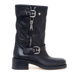 Stivaletto biker in pelle Strategia
