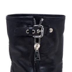 Stivaletto biker in pelle Strategia