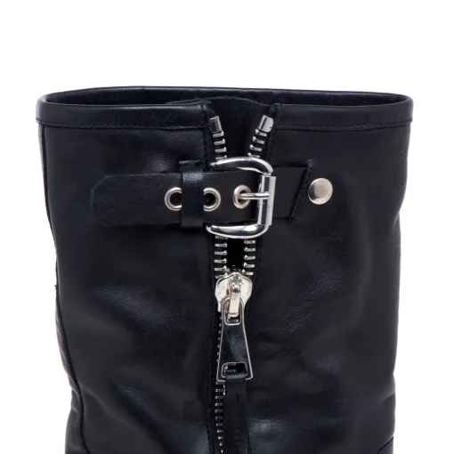 Stivaletto biker in pelle Strategia
