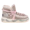 Stivaletto Mou Eskimo Trainer Scoubedoo Lace in pelle laminata