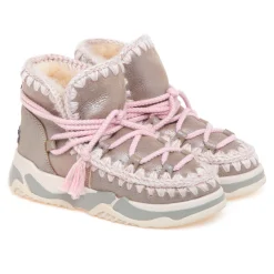 Stivaletto Mou Eskimo Trainer Scoubedoo Lace in pelle laminata