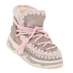 Stivaletto Mou Eskimo Trainer Scoubedoo Lace in pelle laminata