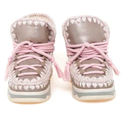Stivaletto Mou Eskimo Trainer Scoubedoo Lace in pelle laminata