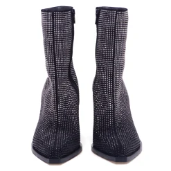 Stivaletto texano Fru.it full strass degradè con tacco 75 mm