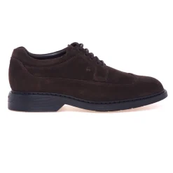 Stringata stile inglese in camoscio Hogan H576