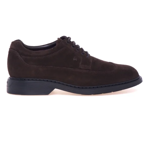 Stringata stile inglese in camoscio Hogan H576